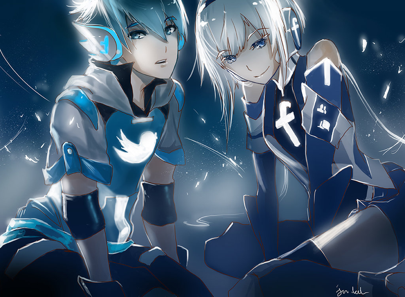Illustration for article titled Popular Websites, Drawn As Anime Characters. Because, Um, Internet.
